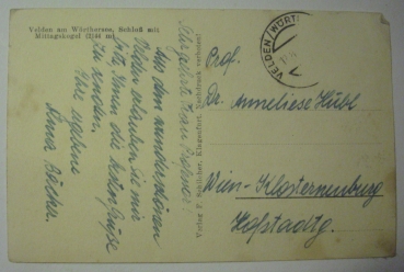 Ansichtskarte Velden am Wörthersee, Schloß mit Mittagskogel